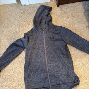 Under Armour Kids Charcoal Zip-Up Hoodie
